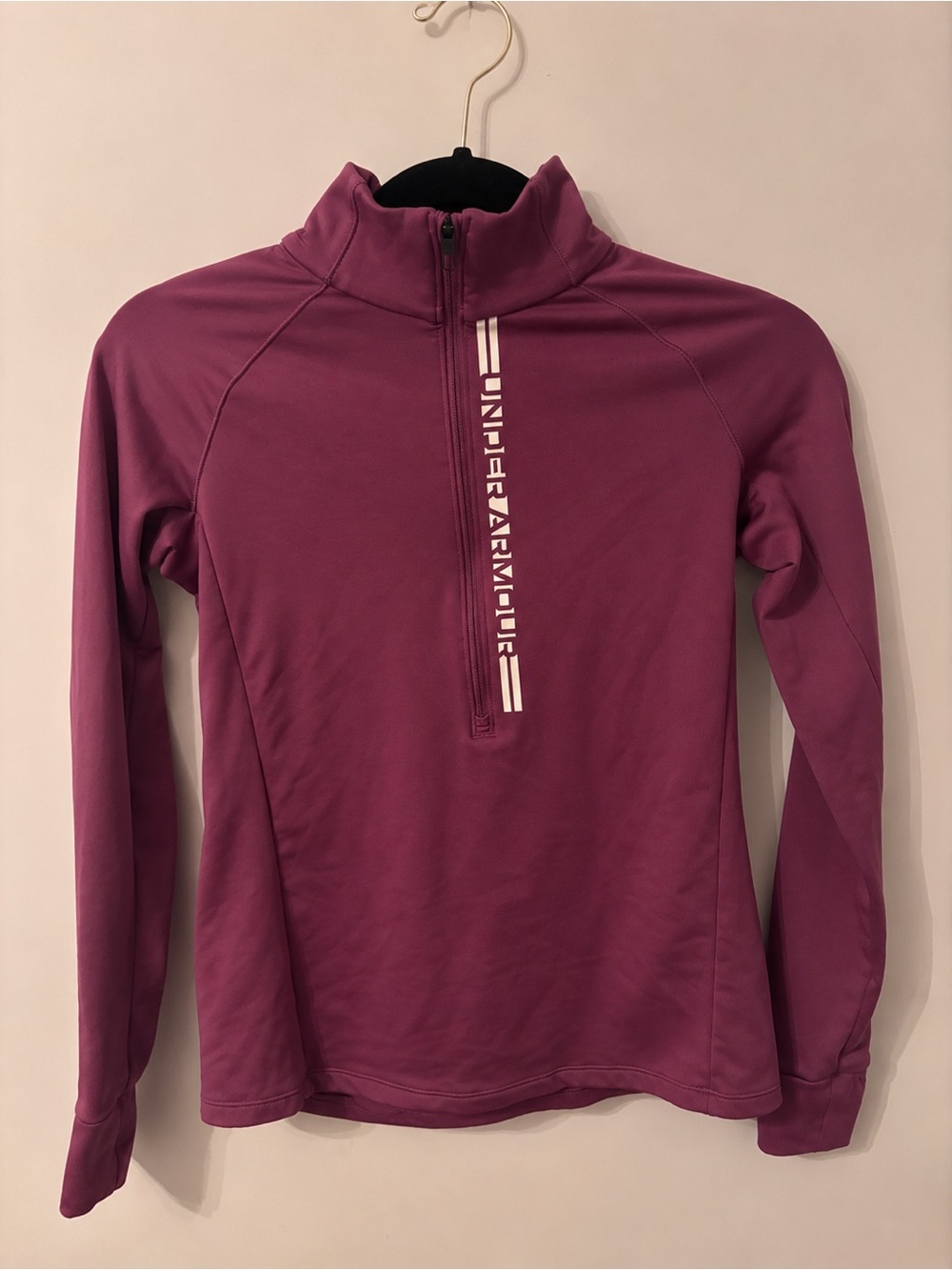 Under Armour ColdGear Half-Zip Pullover | Burgundy | Size XS | Generous Fit